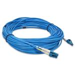 Picture of 20ft LC to LC Blue OS2 Duplex OFNR (Riser-Rated) SMF Fiber Patch Cable