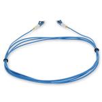 Picture of 20ft LC to LC Blue OS2 Simplex OFNR (Riser-Rated) SMF Fiber Patch Cable