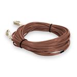 Picture of 20m LC to LC Brown OM4 Duplex OFNR (Riser-Rated) TAA Fiber Patch Cable