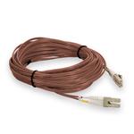 Picture of 20m LC to LC Brown OM4 Duplex OFNR (Riser-Rated) TAA Fiber Patch Cable