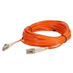Picture of 20m LC to LC Orange OM4 Duplex OFNR (Riser-Rated) TAA Fiber Patch Cable