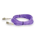 Picture of 20m LC to LC Purple OM4 Duplex OFNR (Riser-Rated) Fiber Patch Cable