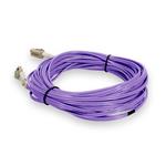 Picture of 20m LC to LC Purple OM4 Duplex OFNR (Riser-Rated) Fiber Patch Cable