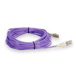 Picture of 20m LC to LC Purple OM4 Duplex OFNR (Riser-Rated) Fiber Patch Cable