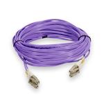 Picture of 20m LC to LC Purple OM4 Duplex OFNR (Riser-Rated) Fiber Patch Cable