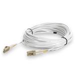 Picture of 20m LC to LC White OM4 Duplex OFNR (Riser-Rated) TAA Fiber Patch Cable