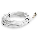Picture of 20m LC to LC White OM4 Duplex OFNR (Riser-Rated) TAA Fiber Patch Cable