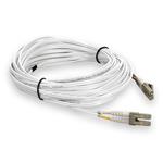 Picture of 20m LC to LC White OM4 Duplex OFNR (Riser-Rated) TAA Fiber Patch Cable