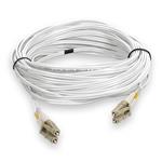 Picture of 20m LC to LC White OM4 Duplex OFNR (Riser-Rated) TAA Fiber Patch Cable