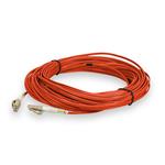 Picture of 20m LC to LC Orange OM4 Duplex OFNP (Plenum-Rated) Fiber Patch Cable