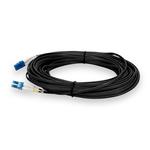 Picture of 20m LC to LC Black OS2 Duplex OFNR (Riser-Rated) TAA SMF Fiber Patch Cable