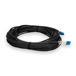Picture of 20m LC to LC Black OS2 Duplex OFNR (Riser-Rated) TAA SMF Fiber Patch Cable