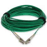 Picture of 23m LC to LC Green OM4 Duplex OFNR (Riser-Rated) Fiber Patch Cable