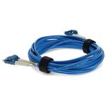 Picture of 25ft LC to LC Blue OS2 Duplex OFNR (Riser-Rated) SMF Fiber Patch Cable