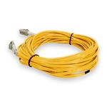 Picture of 25m LC to LC Yellow OM4 Duplex OFNR (Riser-Rated) Fiber Patch Cable