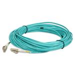 Picture of 25m LC to LC Aqua OM4 Duplex OFNP (Plenum-Rated) Fiber Patch Cable