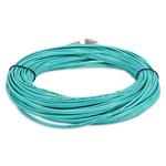 Picture of 25m LC to LC Aqua OM4 Duplex OFNP (Plenum-Rated) Fiber Patch Cable
