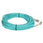 Picture of 25m LC to LC Aqua OM4 Duplex OFNP (Plenum-Rated) Fiber Patch Cable
