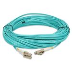 Picture of 25m LC to LC Aqua OM4 Duplex OFNP (Plenum-Rated) Fiber Patch Cable