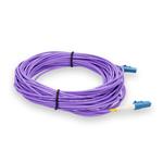 Picture of 25m LC to LC Purple OS2 Simplex OFNR (Riser-Rated) SMF Fiber Patch Cable