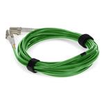 Picture of 2m LC to LC Green OM3 Duplex OFNR (Riser-Rated) TAA Fiber Patch Cable