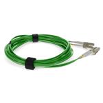 Picture of 2m LC to LC Green OM3 Duplex OFNR (Riser-Rated) TAA Fiber Patch Cable