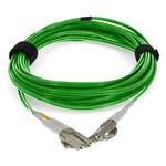 Picture of 2m LC to LC Green OM3 Duplex OFNR (Riser-Rated) TAA Fiber Patch Cable