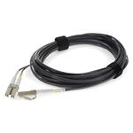 Picture of 2m LC to LC Gray OM3 Duplex OFNR (Riser-Rated) TAA Fiber Patch Cable