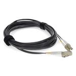Picture of 2m LC to LC Gray OM3 Duplex OFNR (Riser-Rated) TAA Fiber Patch Cable