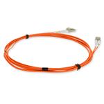 Picture of 2m LC to LC Orange OM3 Duplex OFNR (Riser-Rated) TAA Fiber Patch Cable