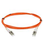 Picture of 2m LC to LC Orange OM3 Duplex OFNR (Riser-Rated) TAA Fiber Patch Cable