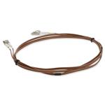 Picture of 2m LC to LC Brown OM4 Duplex OFNR (Riser-Rated) TAA Fiber Patch Cable
