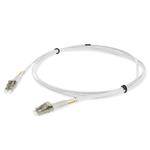 Picture of 2m LC to LC White OM4 Duplex OFNR (Riser-Rated) Fiber Patch Cable