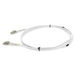Picture of 2m LC to LC White OM4 Duplex OFNR (Riser-Rated) Fiber Patch Cable