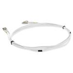 Picture of 2m LC to LC White OM4 Duplex OFNR (Riser-Rated) Fiber Patch Cable
