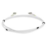 Picture of 2m LC to LC White OM4 Duplex OFNR (Riser-Rated) Fiber Patch Cable