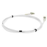 Picture of 2m LC to LC White OM4 Duplex OFNR (Riser-Rated) Fiber Patch Cable