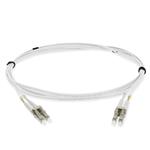 Picture of 2m LC to LC White OM4 Duplex OFNR (Riser-Rated) Fiber Patch Cable