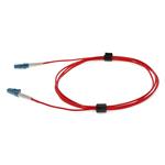 Picture of 2m LC to LC Red OS2 Simplex OFNR (Riser-Rated) TAA SMF Fiber Patch Cable
