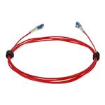 Picture of 2m LC to LC Red OS2 Simplex OFNR (Riser-Rated) TAA SMF Fiber Patch Cable