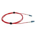 Picture of 2m LC to LC Red OS2 Simplex OFNR (Riser-Rated) TAA SMF Fiber Patch Cable