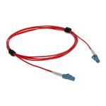 Picture of 2m LC to LC Red OS2 Simplex OFNR (Riser-Rated) TAA SMF Fiber Patch Cable