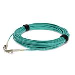 Picture of 30m LC to LC Aqua OM4 Duplex LSZH Fiber Patch Cable