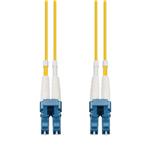 Picture of 33ft LC to LC Yellow OS2 Duplex OFNR (Riser-Rated) SMF Fiber Patch Cable