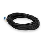 Picture of 35m LC to LC Black OS2 Duplex OFNR (Riser-Rated) SMF Fiber Patch Cable