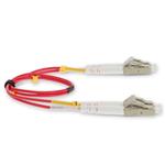 Picture of 3m LC to LC Red OM3 Duplex OFNP (Plenum-Rated) Fiber Patch Cable