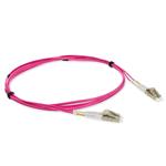 Picture of 3m LC to LC Magenta OM4 Duplex OFNR (Riser-Rated) Fiber Patch Cable
