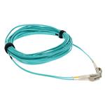 Picture of 3m LC to LC Aqua OM4 Duplex OFNP (Plenum-Rated) TAA Fiber Patch Cable