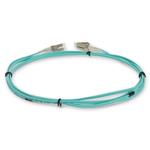 Picture of 3m LC to LC Aqua OM3 Duplex OFNR (Riser-Rated) Fiber Patch Cable