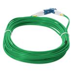 Picture of 4m LC to LC Green OS2 Duplex OFNR (Riser-Rated) SMF Fiber Patch Cable